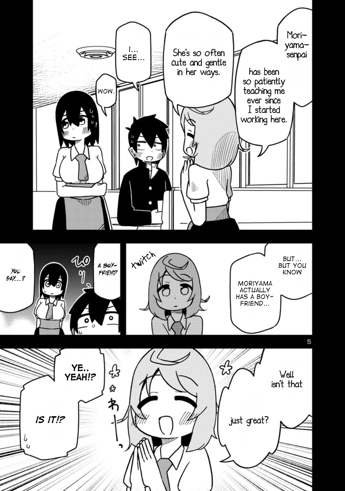Kawaii Kouhai ni Iwasaretai Chapter 66 page 5 - Chapter 66: I want to make him tell my airheaded kouhai.