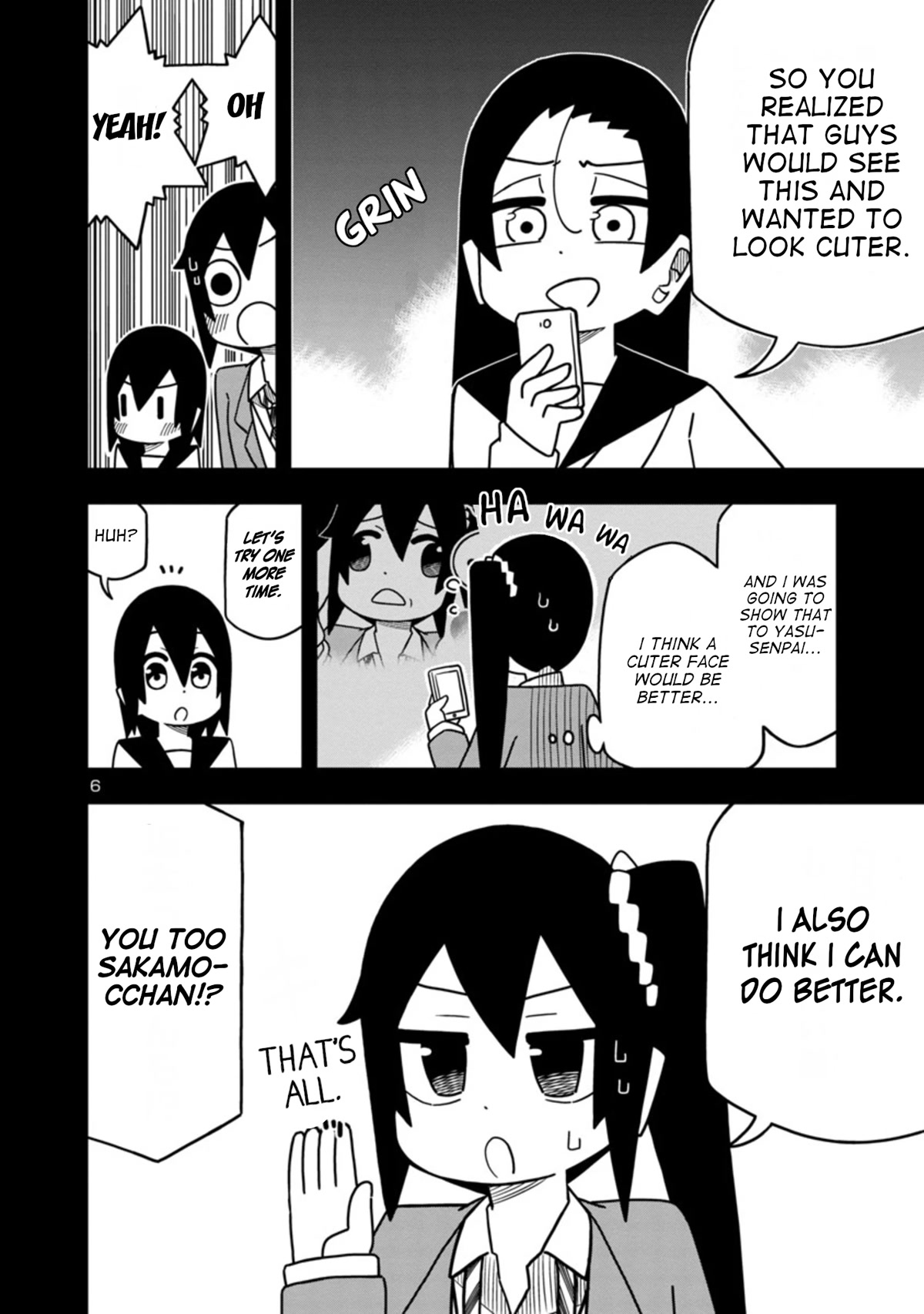 Kawaii Kouhai ni Iwasaretai Chapter 70 page 6 - Chapter 70: I want to make him laugh with a weird face.