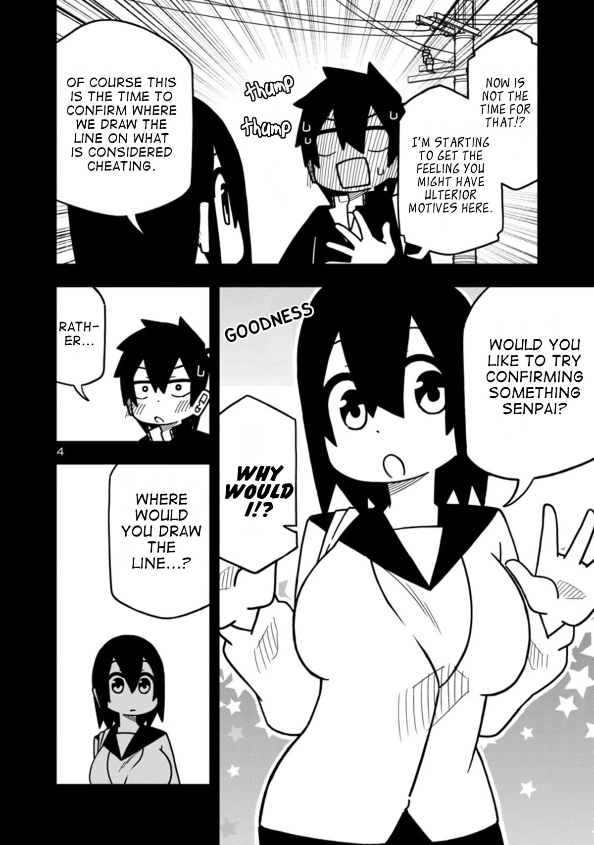 Kawaii Kouhai ni Iwasaretai Chapter 74 page 4 - Chapter 74: I want to draw the line where it becomes cheating.