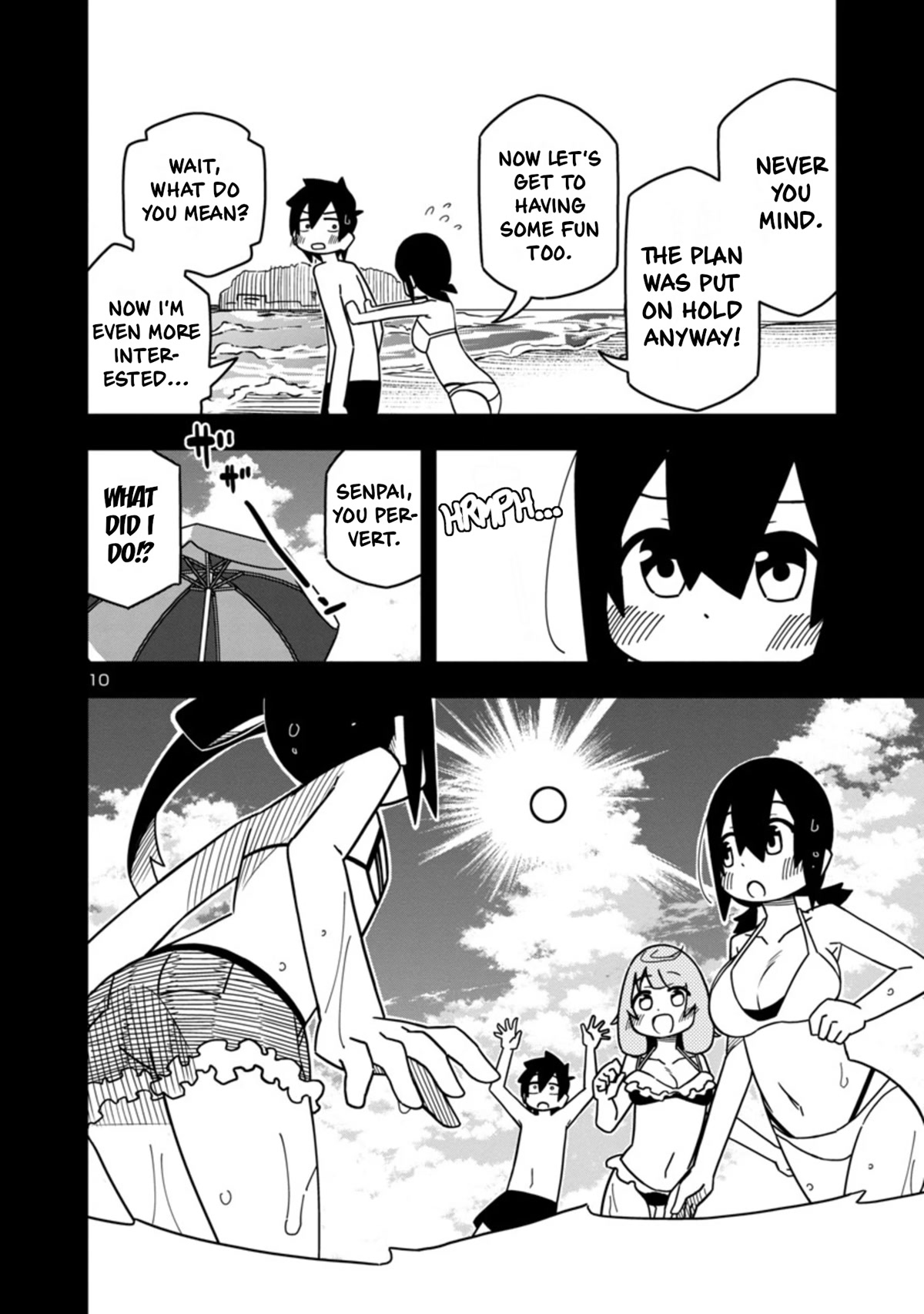 Kawaii Kouhai ni Iwasaretai Chapter 84 page 10 - Chapter 84: I want the ocean to sweep away my swimsuit.