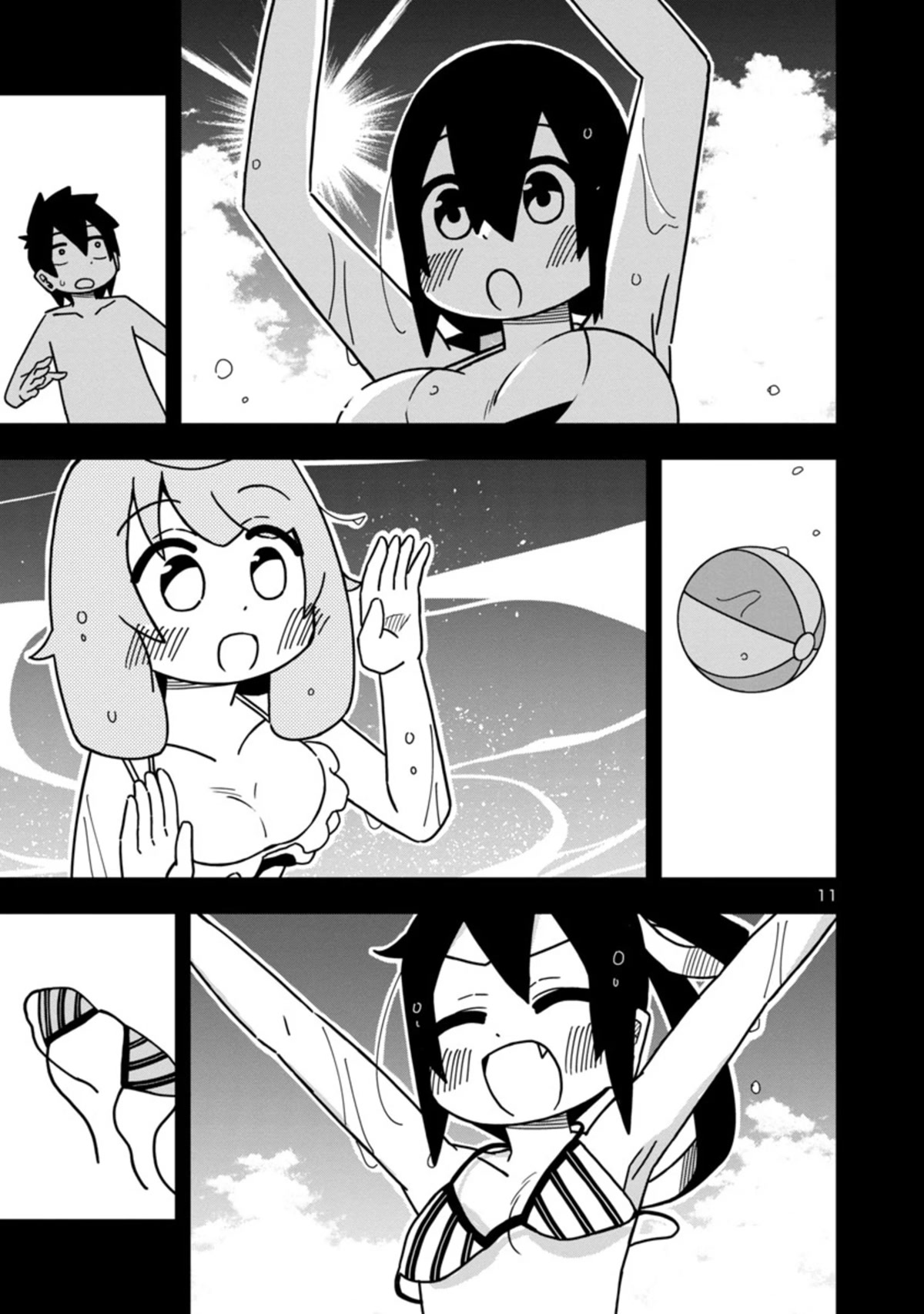 Kawaii Kouhai ni Iwasaretai Chapter 84 page 11 - Chapter 84: I want the ocean to sweep away my swimsuit.