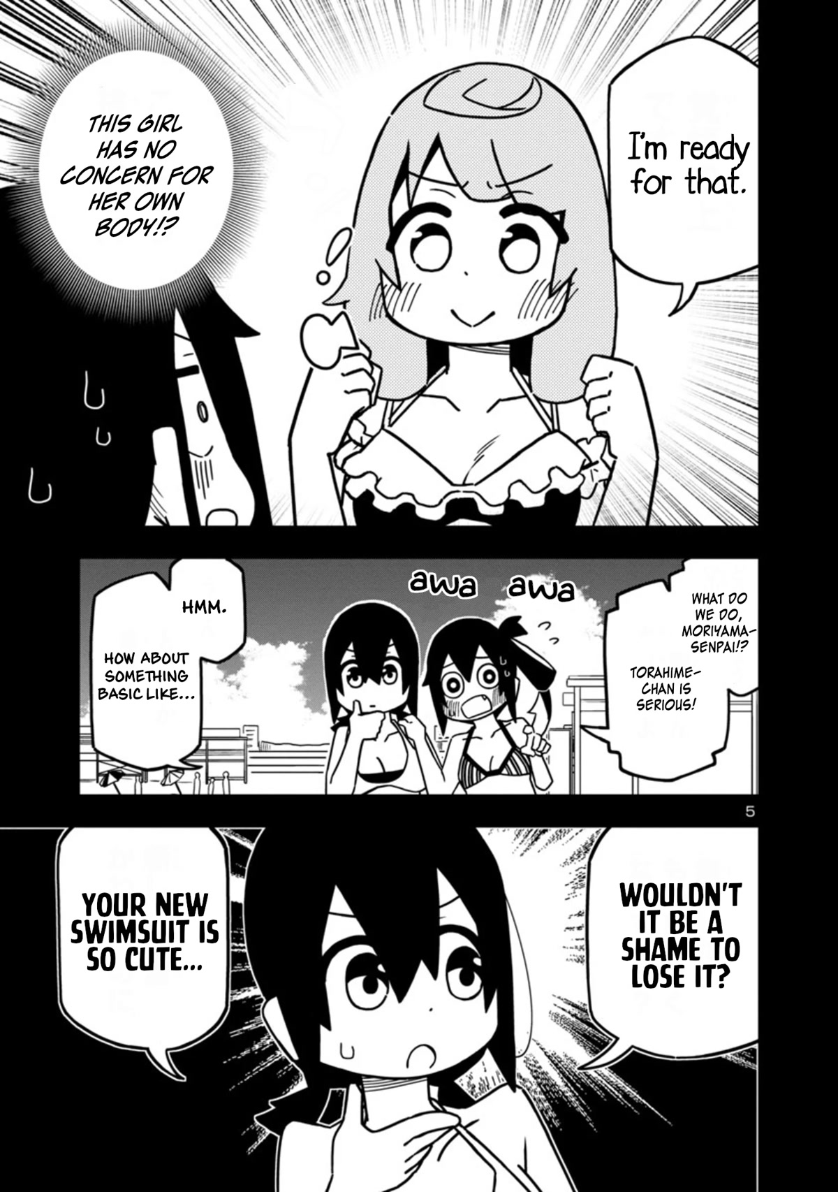 Kawaii Kouhai ni Iwasaretai Chapter 84 page 5 - Chapter 84: I want the ocean to sweep away my swimsuit.