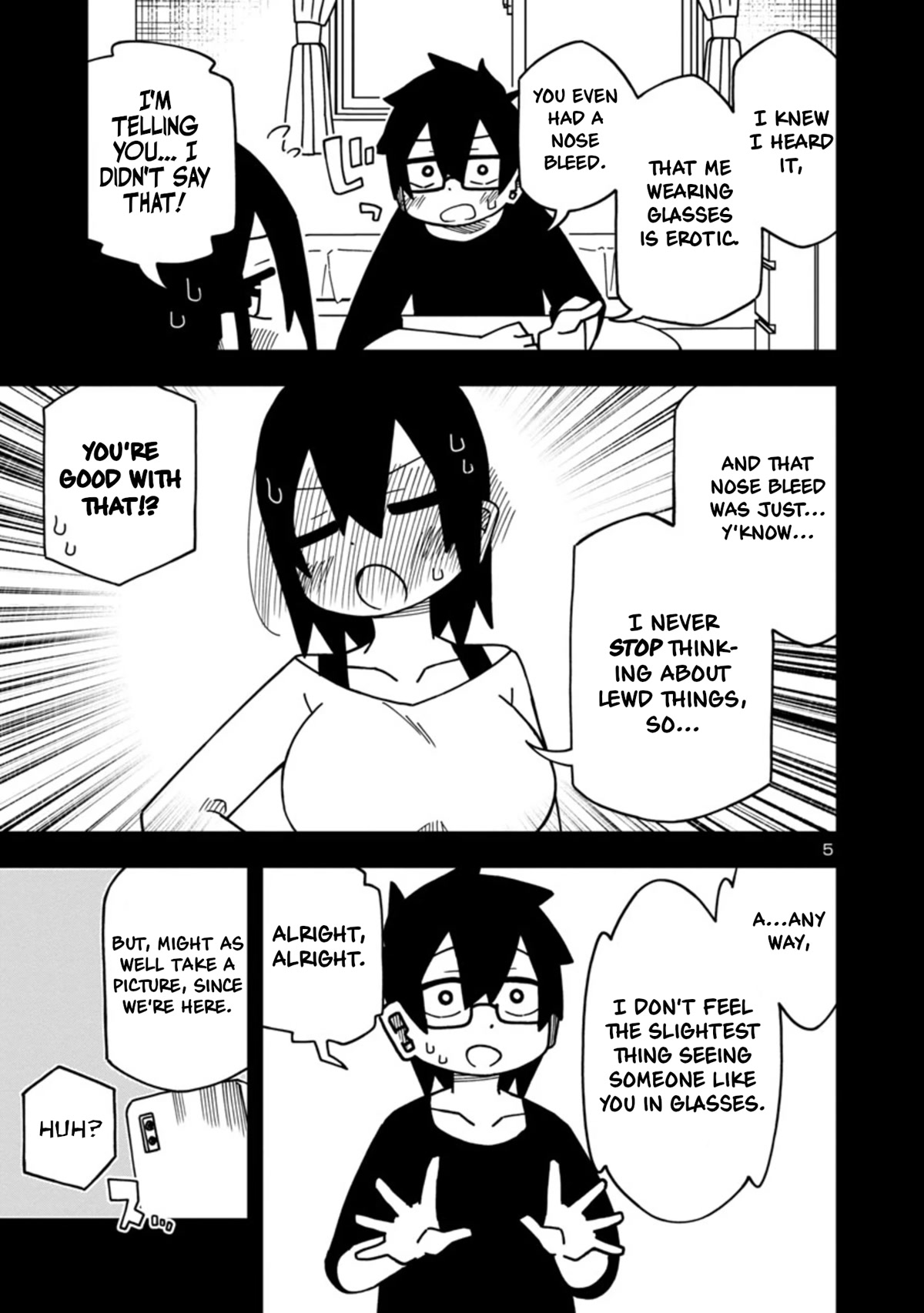 Kawaii Kouhai ni Iwasaretai Chapter 92 page 5 - Chapter 92: I want to go crazy over you wearing glasses.