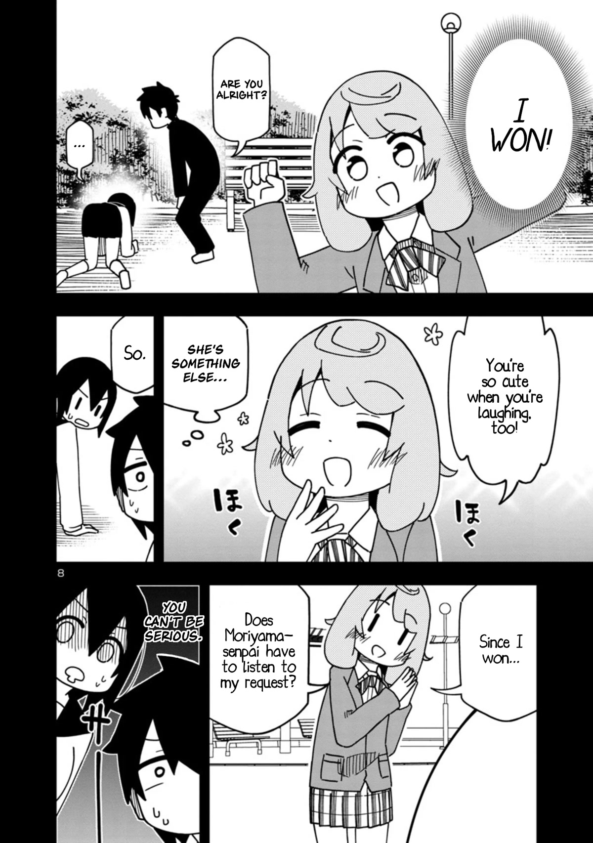 Kawaii Kouhai ni Iwasaretai Chapter 96 page 8 - Chapter 96: I want to force her to laugh.