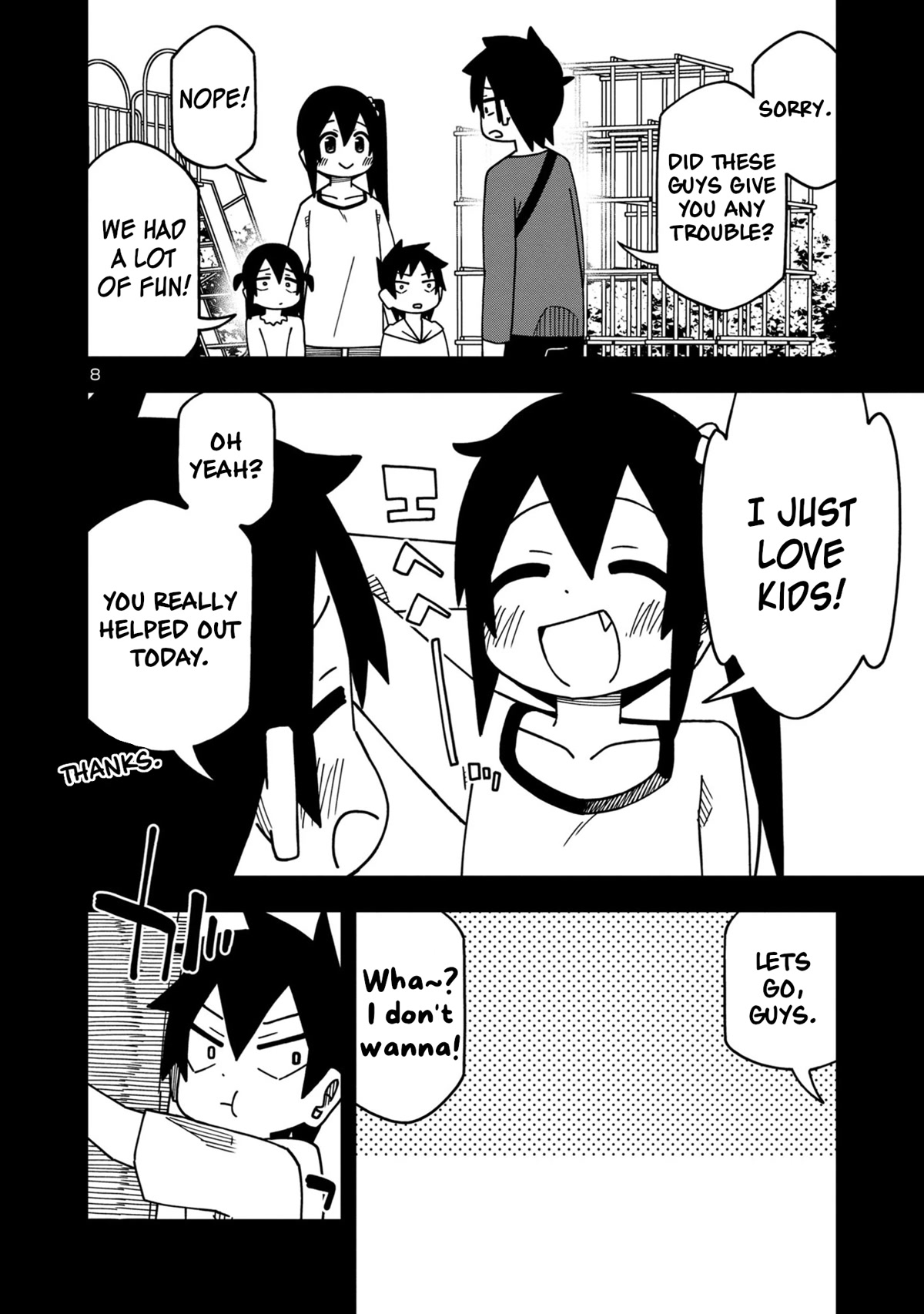 Kawaii Kouhai ni Iwasaretai Chapter 98 page 8 - Chapter 98: I want to play with some cute kids.