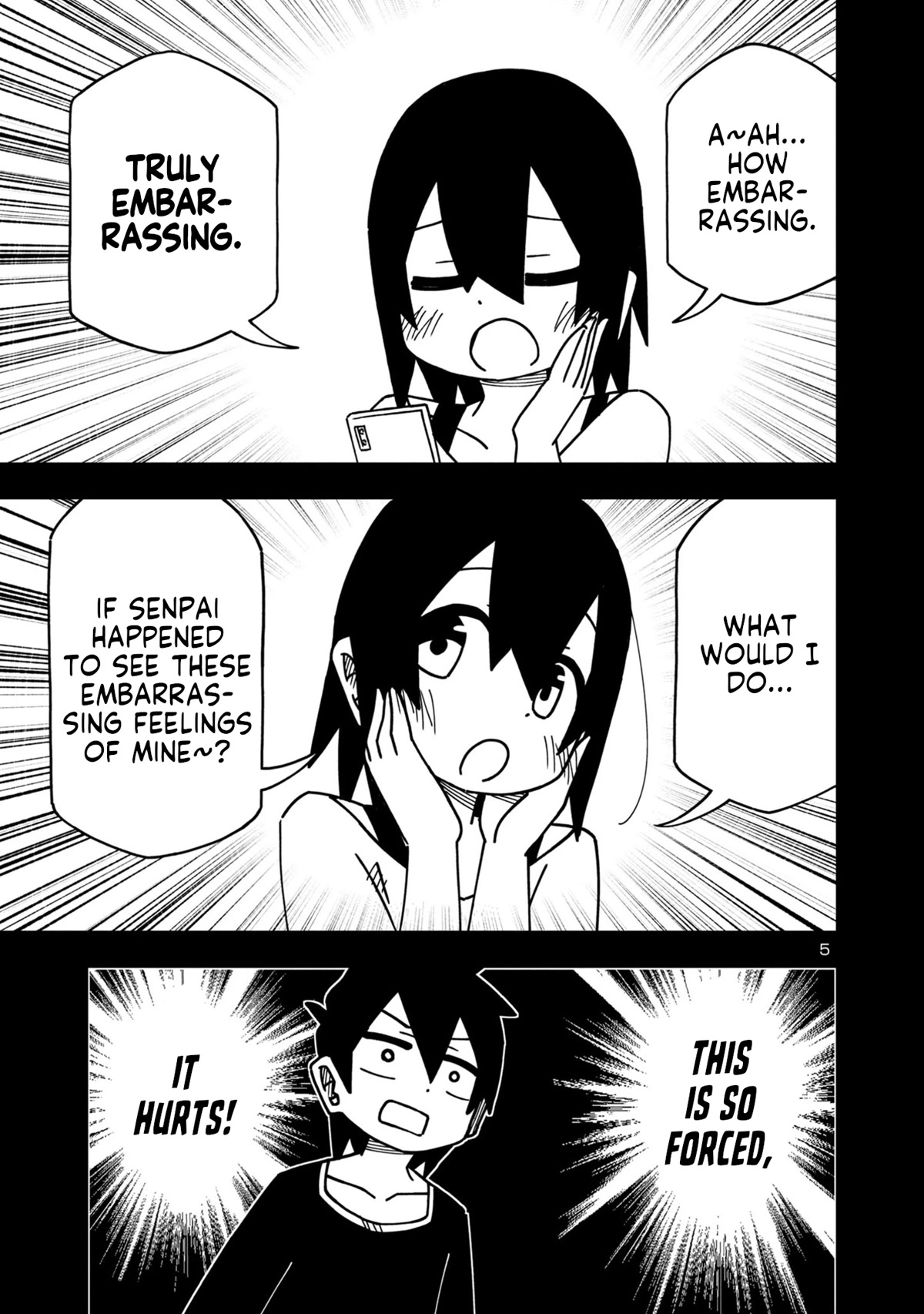 Kawaii Kouhai ni Iwasaretai Chapter 99 page 5 - Chapter 99: I want to hint at it on my private account.