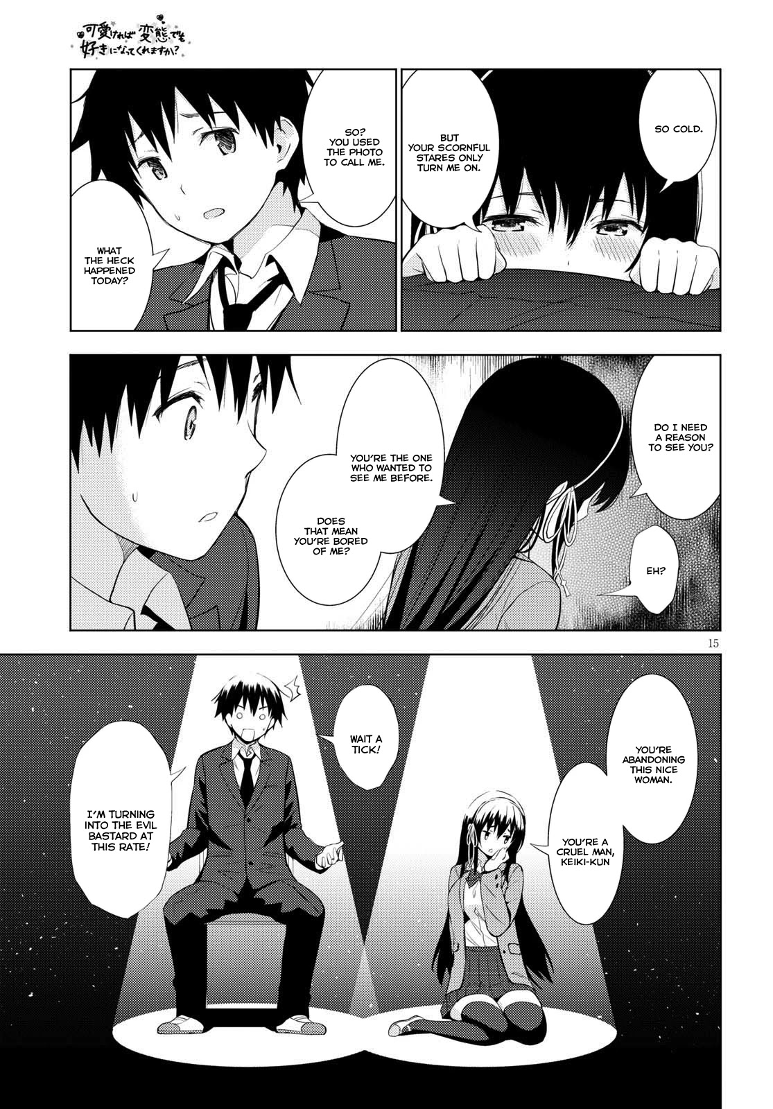 Kawaiikereba Hentai demo Suki ni Natte Kuremasu ka? Chapter 9 page 15 - Chapter 9