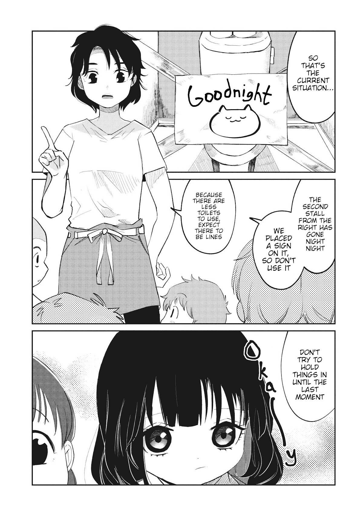 Kaya-chan isn't scary Chapter 3 page 3 - Chapter 3: Toilets are not scary