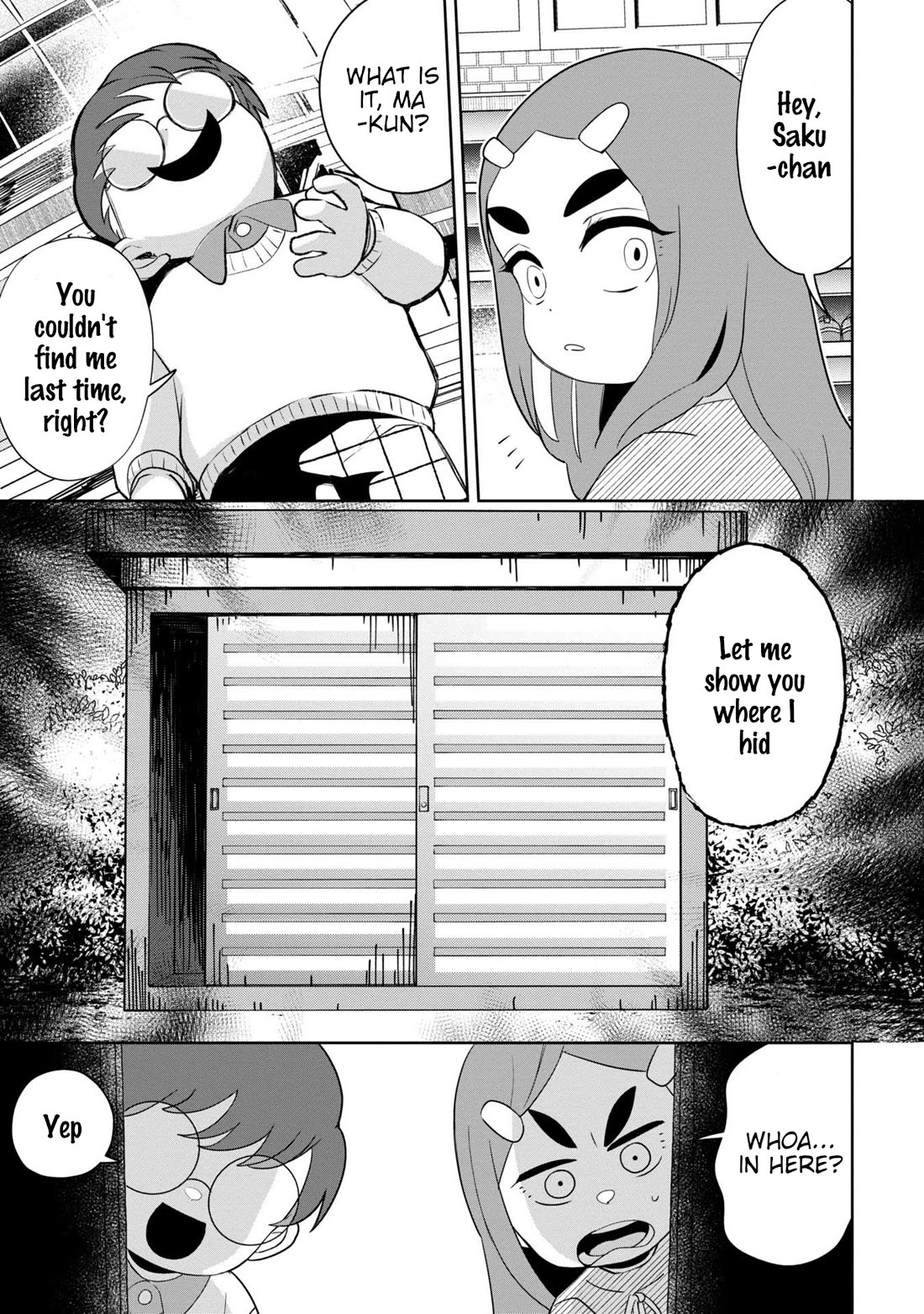 Kaya-chan isn't scary Chapter 37 page 15 - Chapter 37: Hide-and-seek is not scary