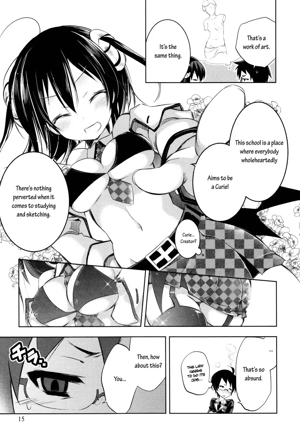 Kebukurohatsu, Zensekai Yuki! Chapter 1 page 15 - Chapter 1 : School Entrance Ceremony