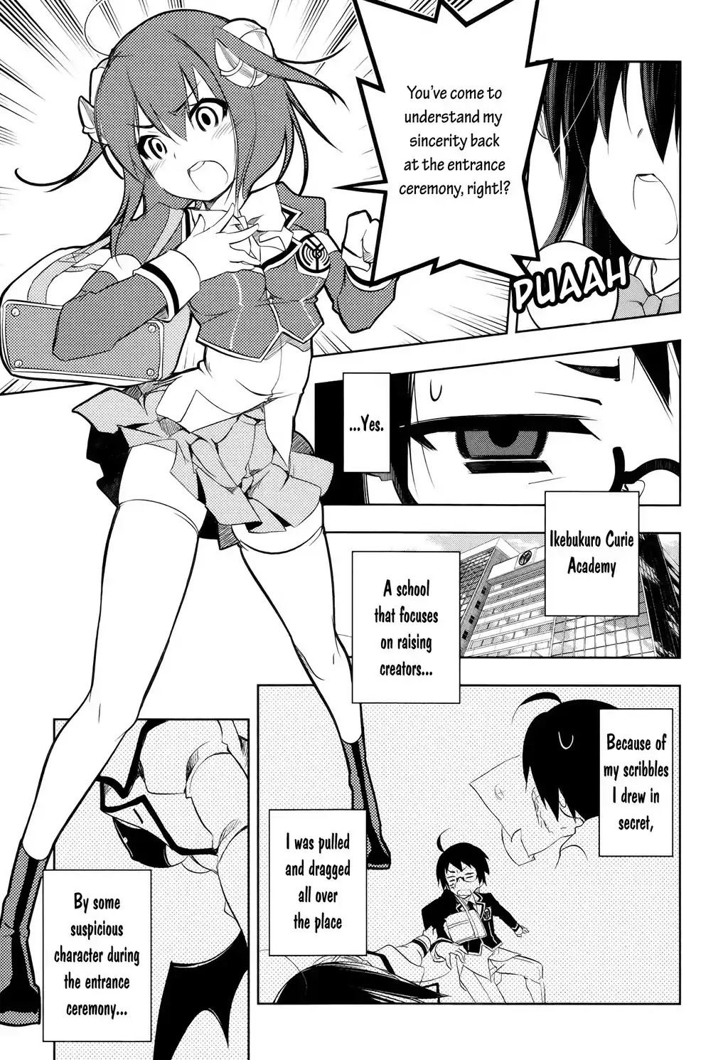 Kebukurohatsu, Zensekai Yuki! Chapter 2 page 4 - Chapter 2 : Don't Look...!