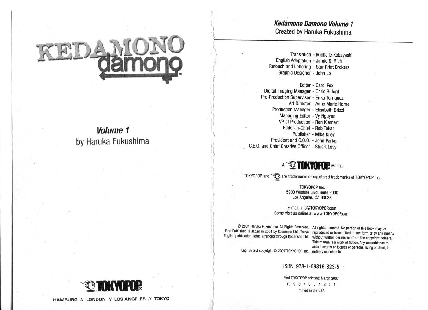 Kedamono Damono Chapter 1 page 3 - Chapter 1