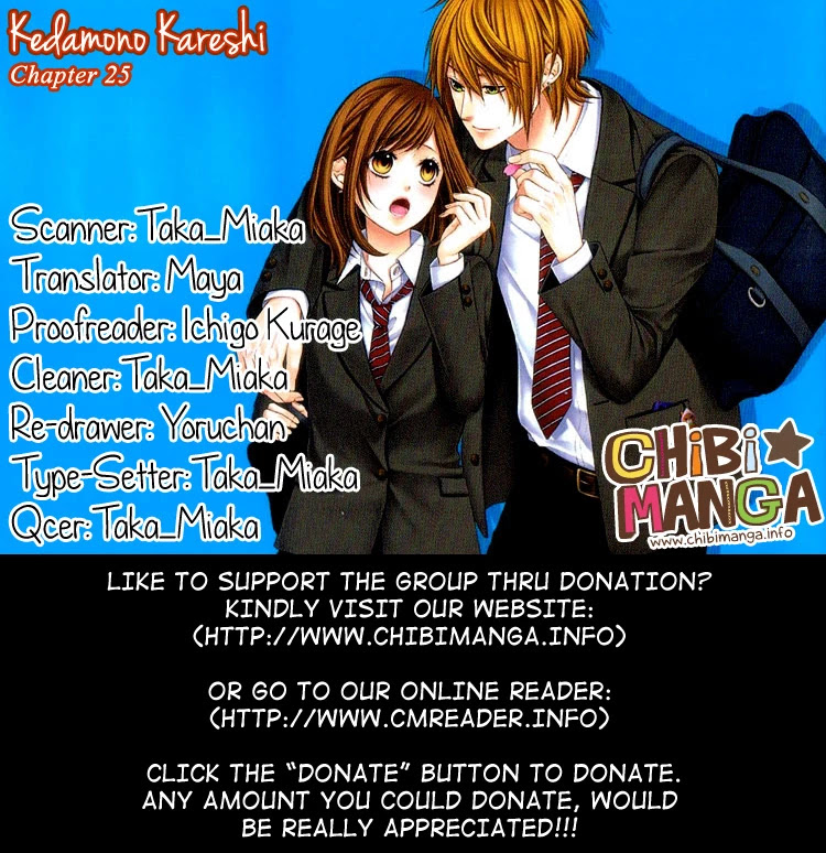Kedamono Kareshi Chapter 25 page 1 - Chapter 25