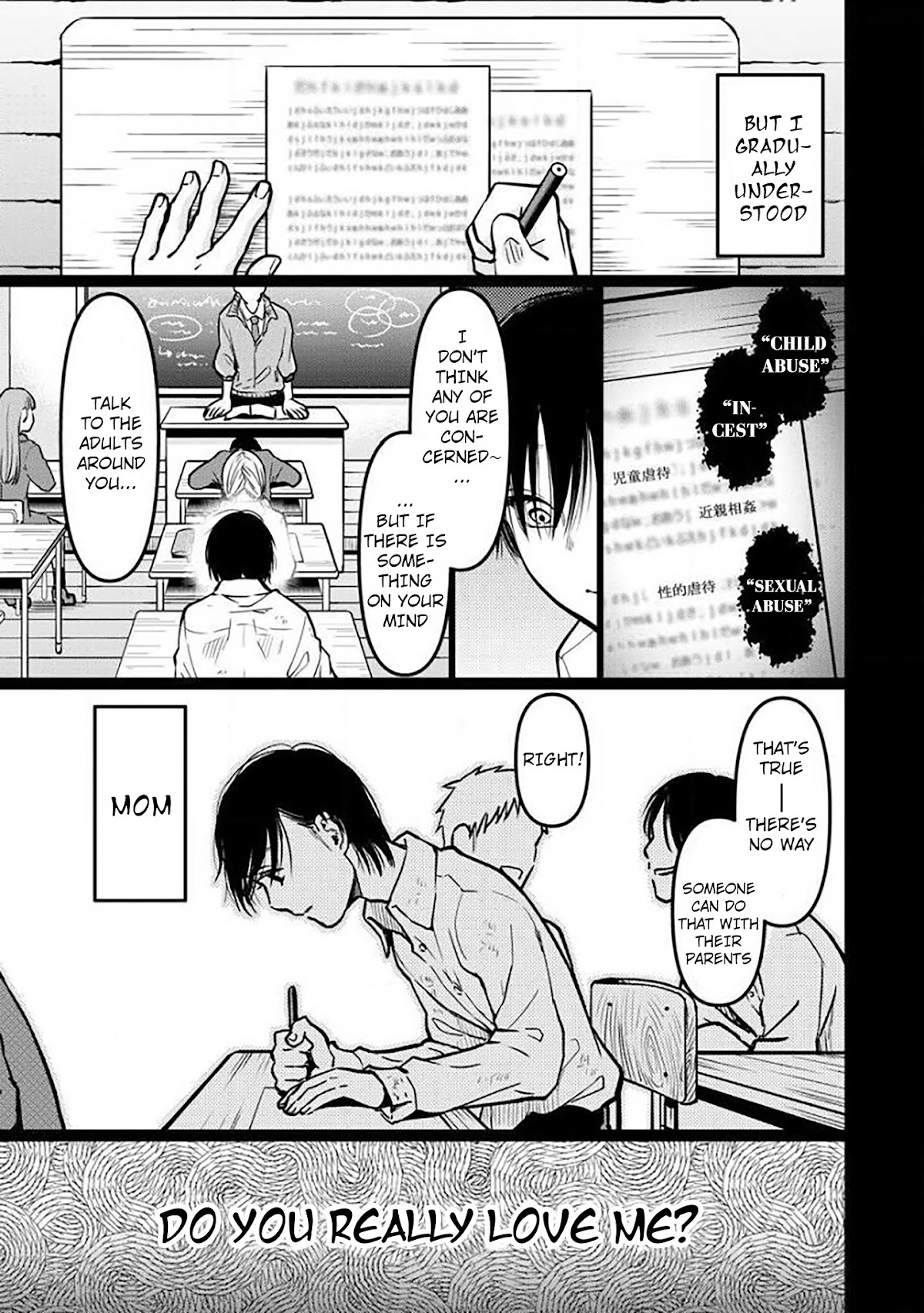 Kedamonotachi no Jikan Chapter 6 page 13 - Chapter 6: Self-harm