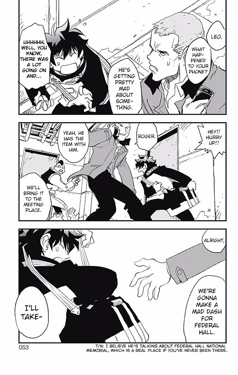 Kekkai Sensen - Back 2 Back Chapter 1 page 49 - Chapter 1: Lights, Camera, Action!