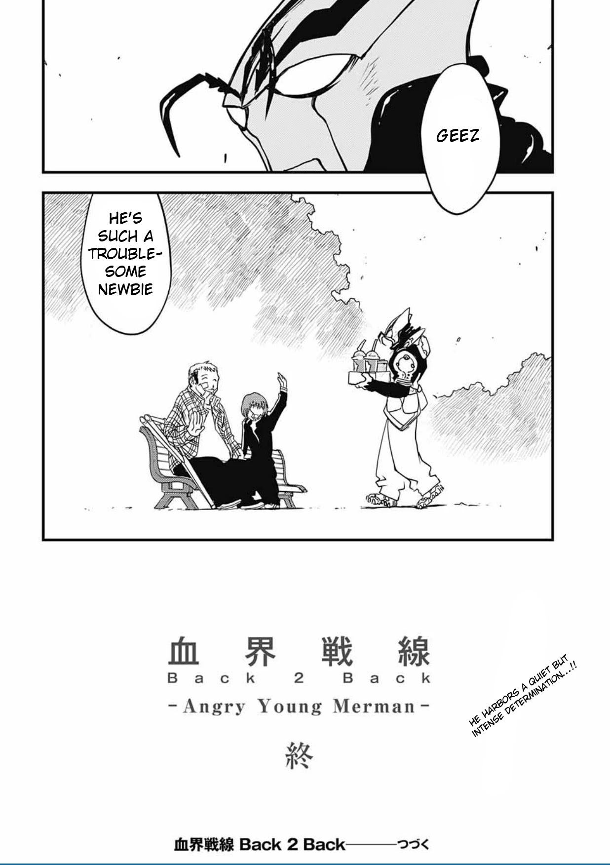 Kekkai Sensen - Back 2 Back Chapter 11 page 70 - Chapter 11: Angry Young Merman