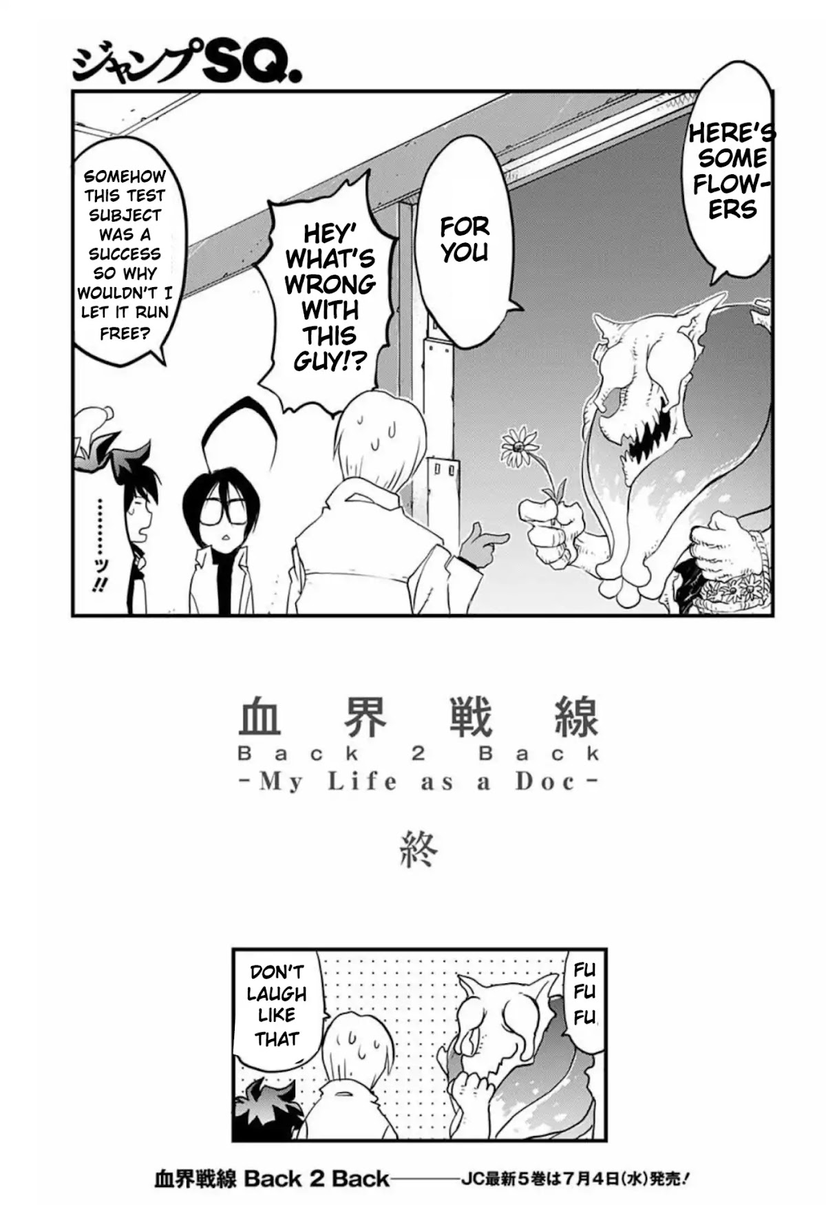 Kekkai Sensen - Back 2 Back Chapter 14.2 page 23 - Chapter 14.2: My Life as a Doc (2)