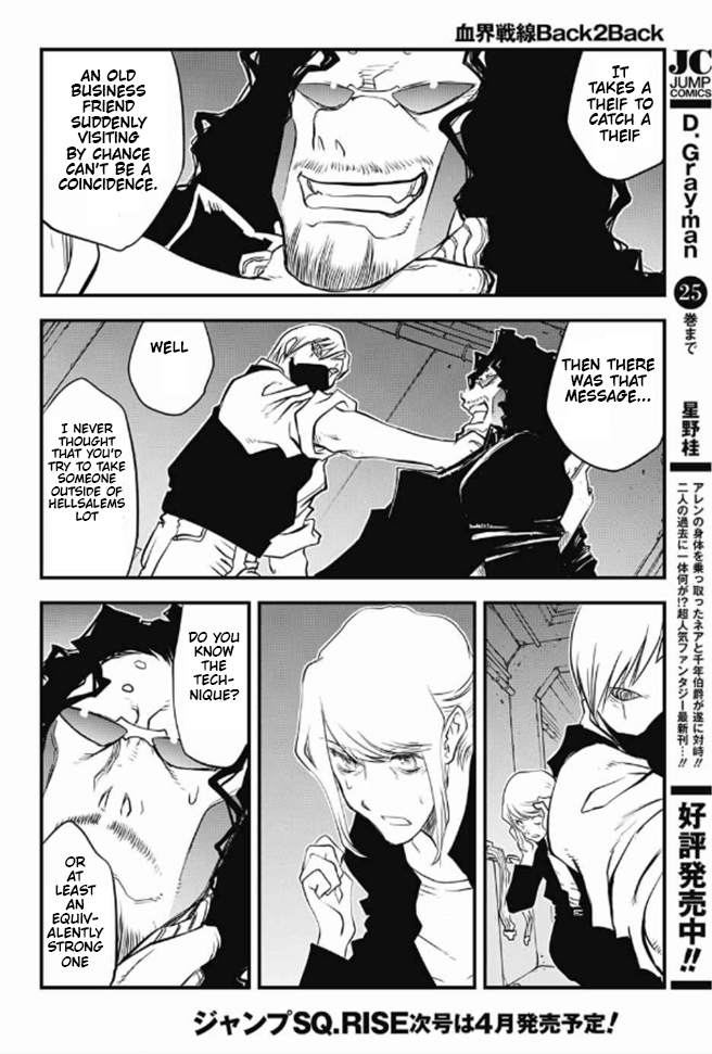 Kekkai Sensen - Back 2 Back Chapter 17 page 22 - Chapter 17: Be Quiet & Follow Me