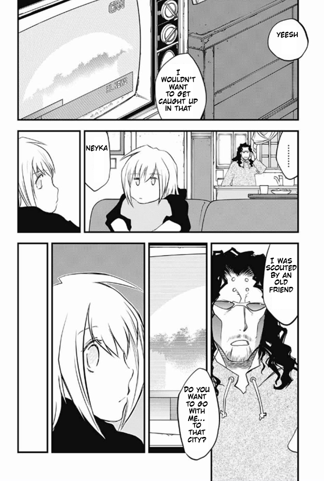 Kekkai Sensen - Back 2 Back Chapter 17 page 34 - Chapter 17: Be Quiet & Follow Me