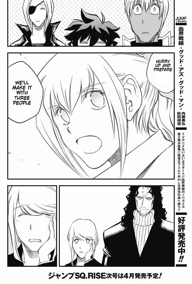 Kekkai Sensen - Back 2 Back Chapter 17 page 52 - Chapter 17: Be Quiet & Follow Me