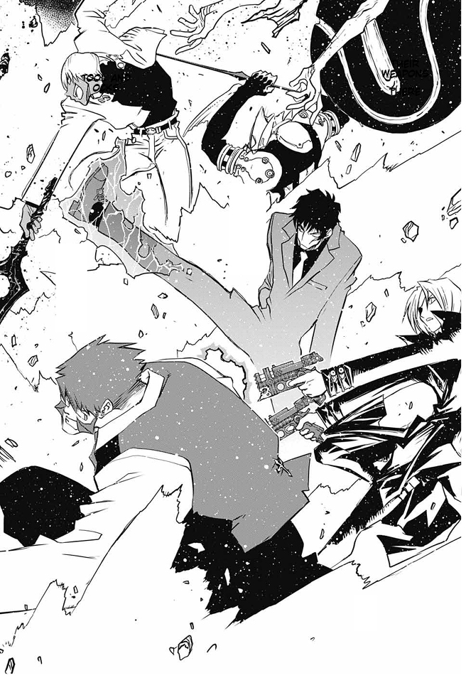Kekkai Sensen - Back 2 Back Chapter 17 page 56 - Chapter 17: Be Quiet & Follow Me
