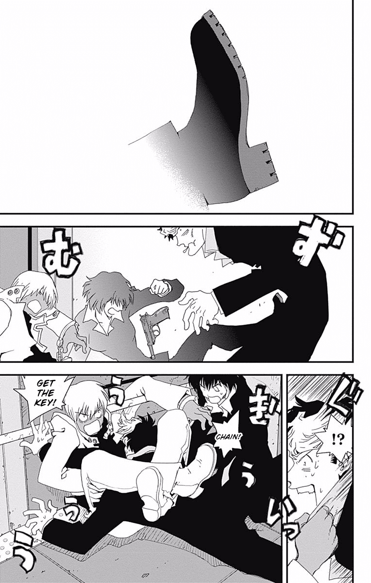 Kekkai Sensen - Back 2 Back Chapter 2 page 21 - Chapter 2: Great Escape Handcuffs