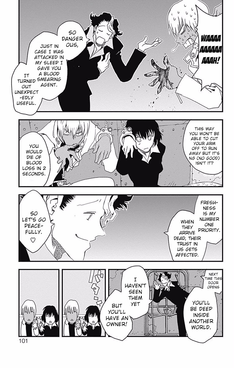 Kekkai Sensen - Back 2 Back Chapter 2 page 8 - Chapter 2: Great Escape Handcuffs