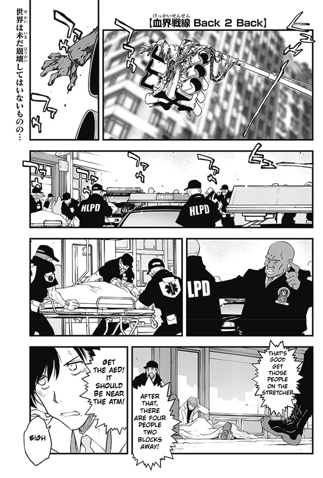 Kekkai Sensen - Back 2 Back Chapter 22 page 3 - Chapter 22: Calamity Auction Pt. 5