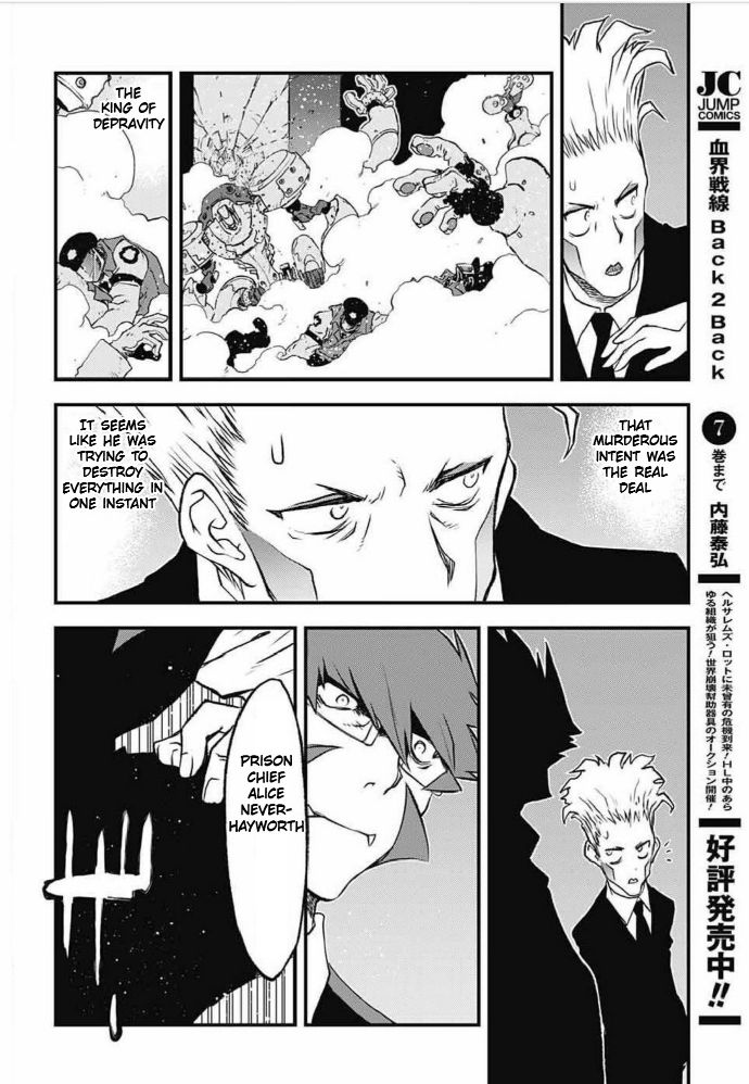 Kekkai Sensen - Back 2 Back Chapter 23 page 55 - Chapter 23: Calamity Auction Pt. 6
