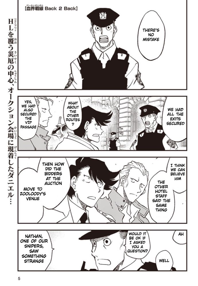 Kekkai Sensen - Back 2 Back Chapter 24 page 3 - Chapter 24: Calamity Auction Pt. 7