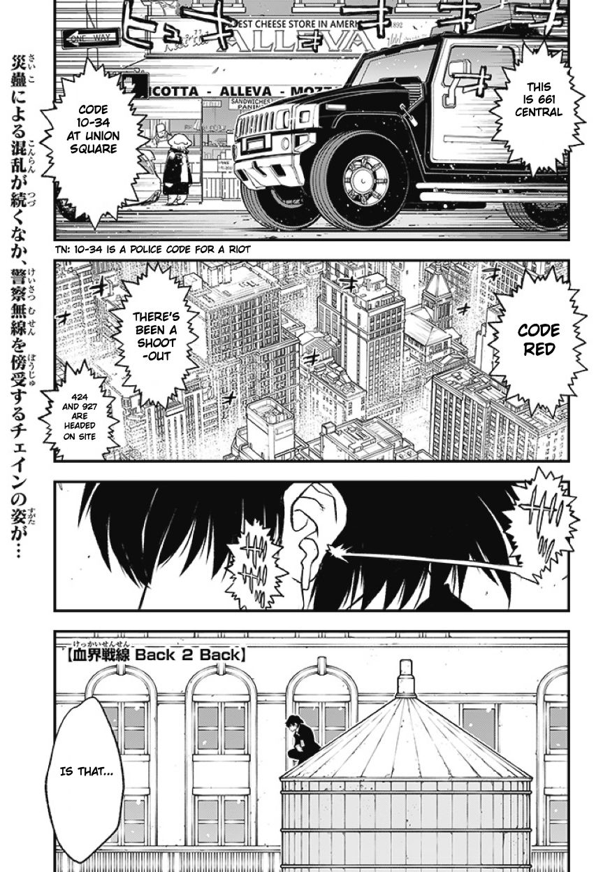 Kekkai Sensen - Back 2 Back Chapter 25 page 2 - Chapter 25: Calamity Auction Pt. 8