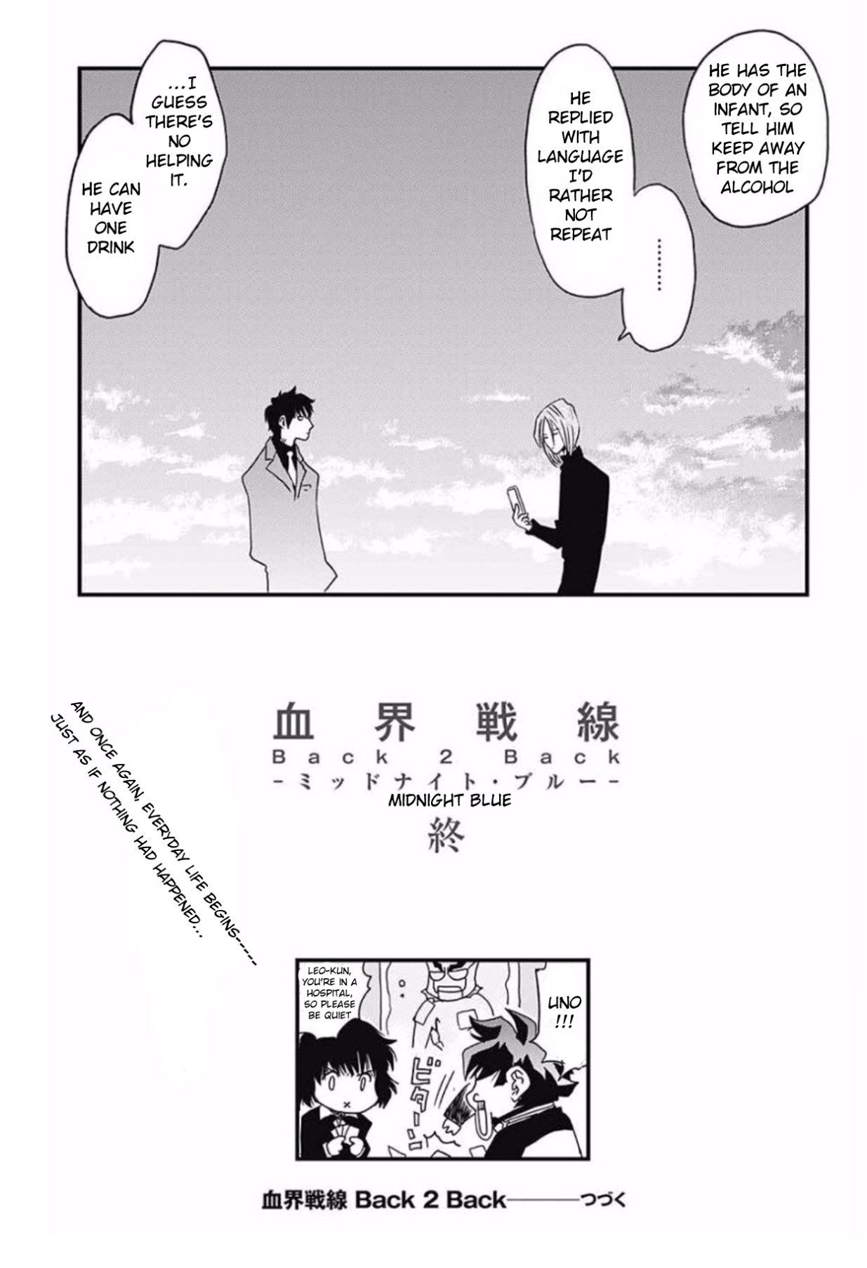 Kekkai Sensen - Back 2 Back Chapter 7 page 38 - Chapter 7: Midnight Blue