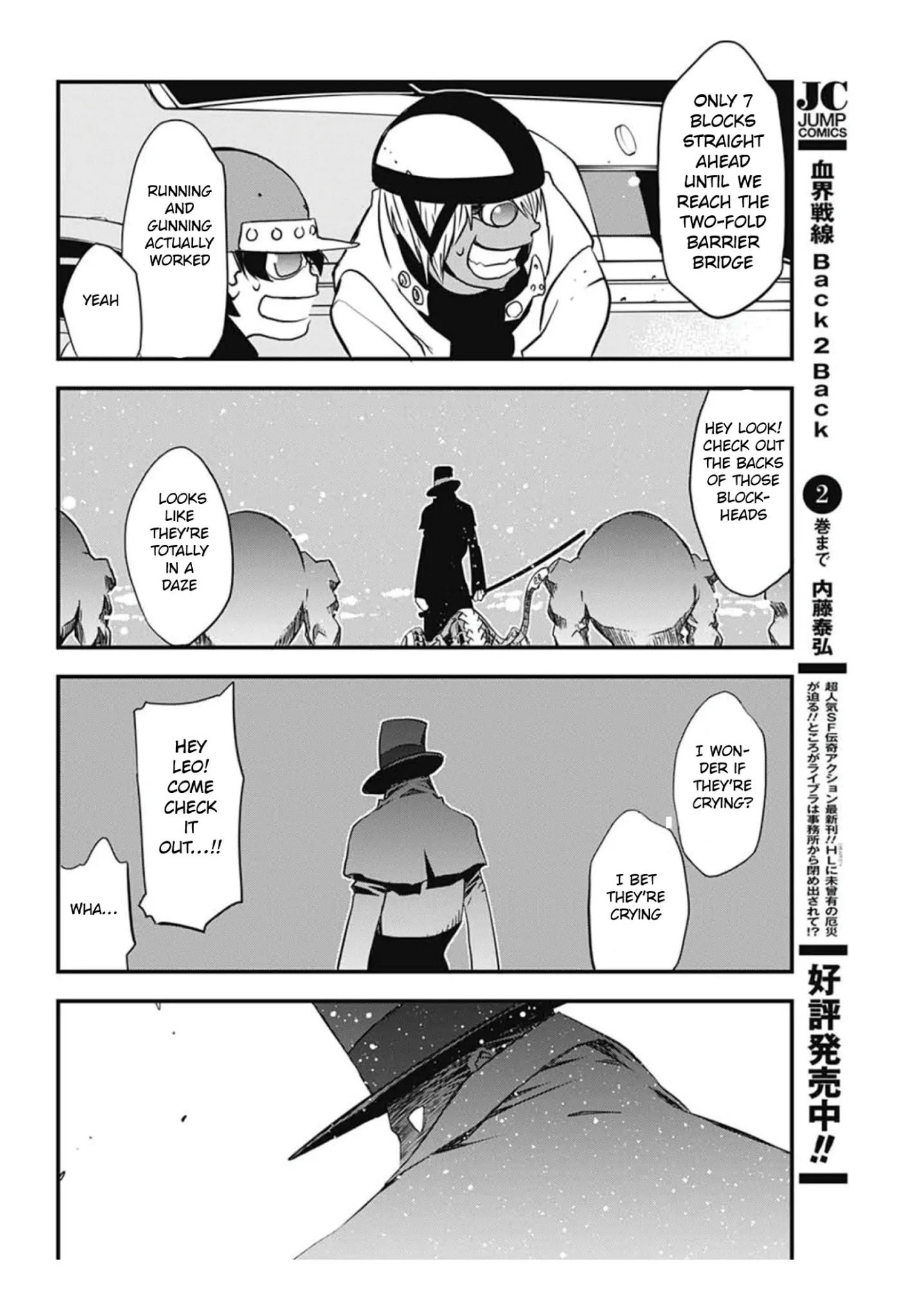 Kekkai Sensen - Back 2 Back Chapter 9 page 37 - Chapter 9: Dead of Night Warfare (2)