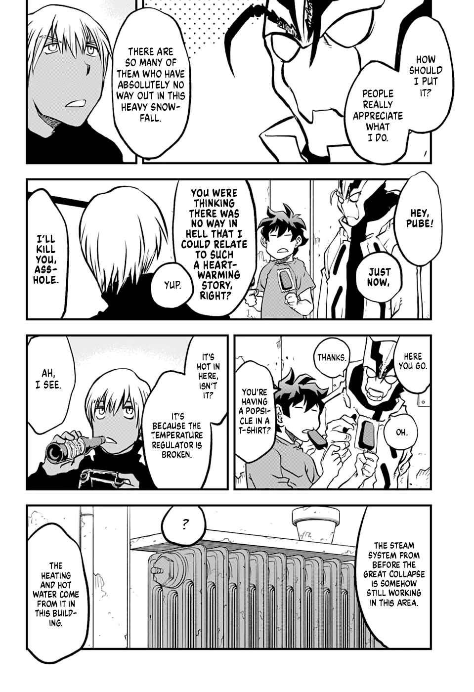 Kekkai Sensen Beat 3 Peat Chapter 10 page 8 - Chapter 10: General Winter Comes to Town - Yeah! Yeah! Yeah!