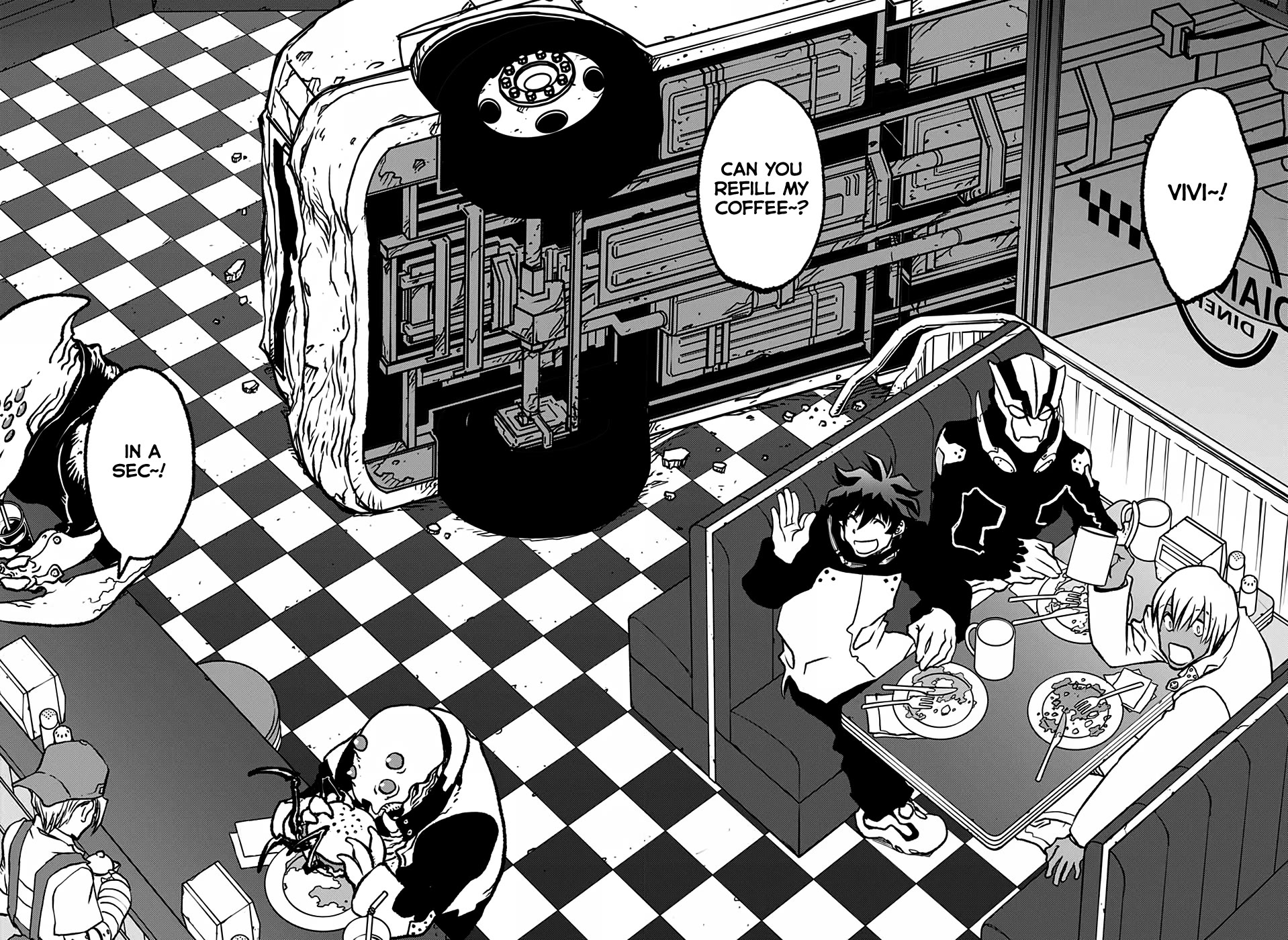 Kekkai Sensen Beat 3 Peat Chapter 4 page 2 - Chapter 4: Dianne's Diner Rhapsody