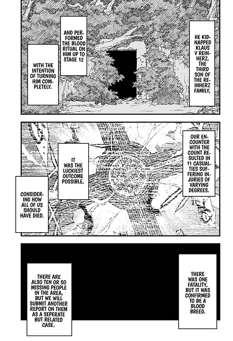Kekkai Sensen Beat 3 Peat Chapter 9 page 59 - Chapter 9: Bloody Thursday, Part 2