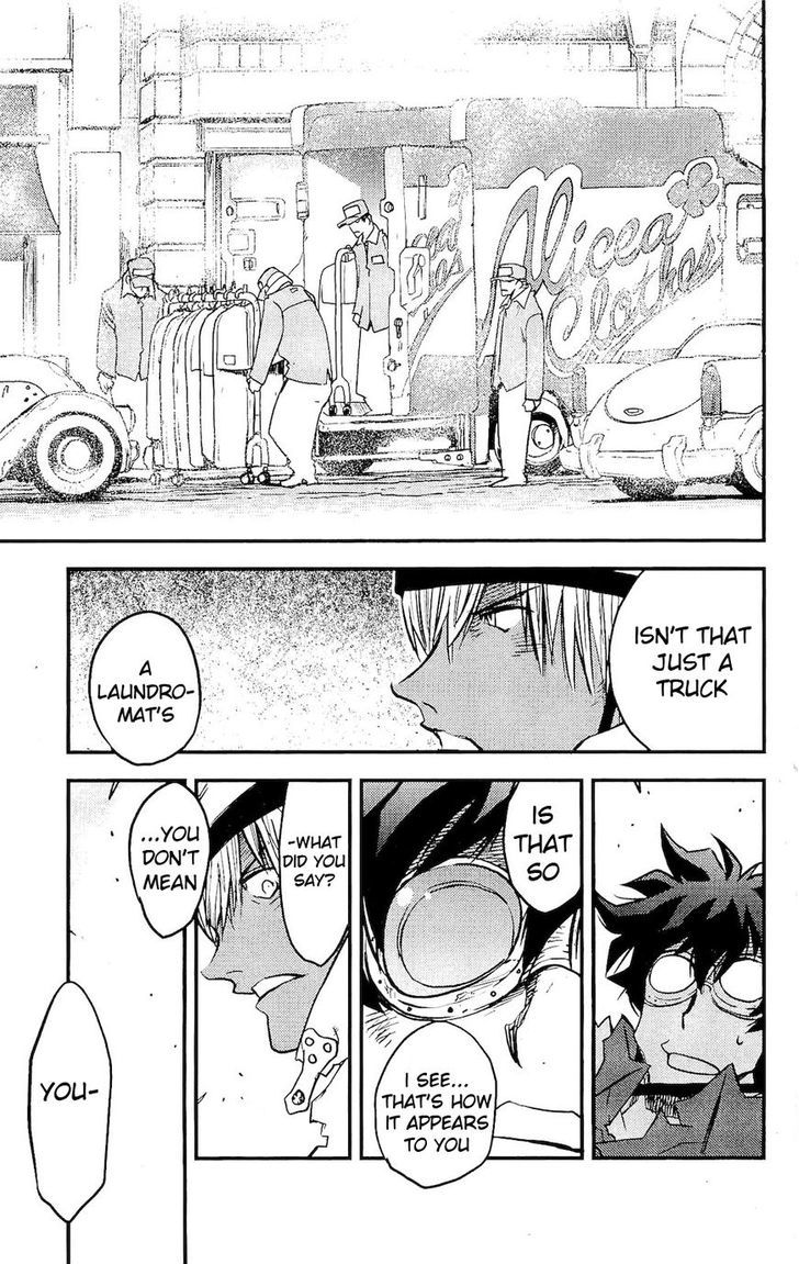Kekkai Sensen - Mafuugai Kessha Chapter 4.5 page 15 - Chapter 4.5 : Follow That Phantom Ghost Wagon!