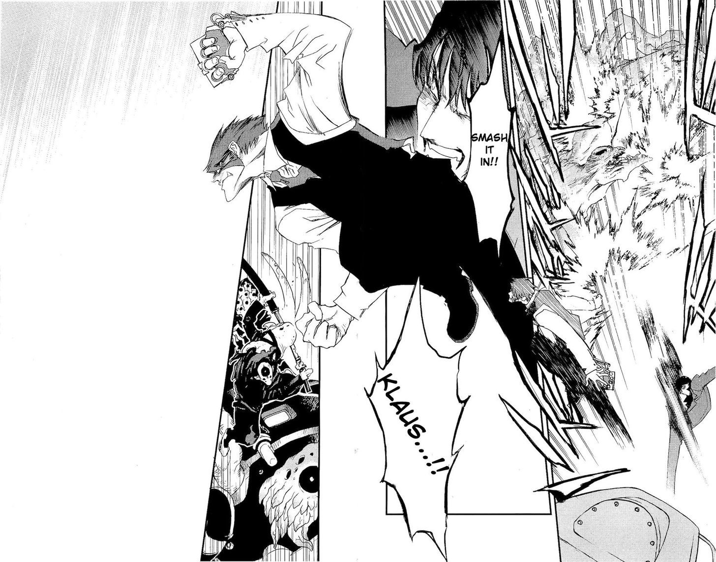 Kekkai Sensen - Mafuugai Kessha Chapter 4.5 page 45 - Chapter 4.5 : Follow That Phantom Ghost Wagon!