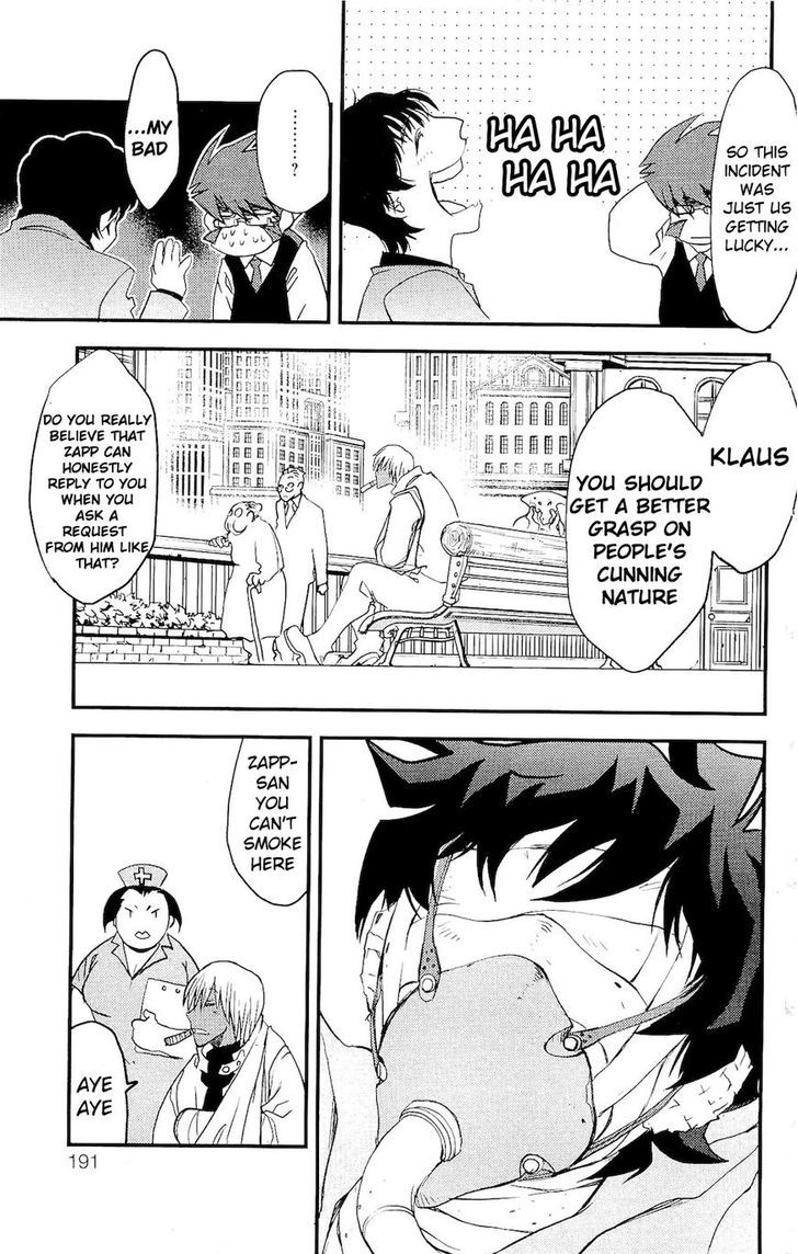 Kekkai Sensen - Mafuugai Kessha Chapter 4.5 page 50 - Chapter 4.5 : Follow That Phantom Ghost Wagon!