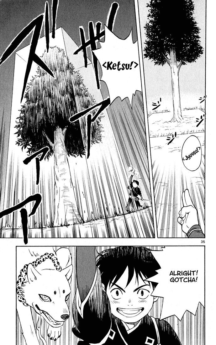 Kekkaishi Chapter 1 page 35 - Chapter 1: Yoshimori and Tokine