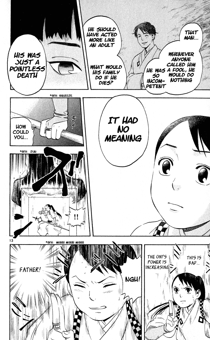 Kekkaishi Chapter 10 page 13 - Chapter 10: Memories and Hatred