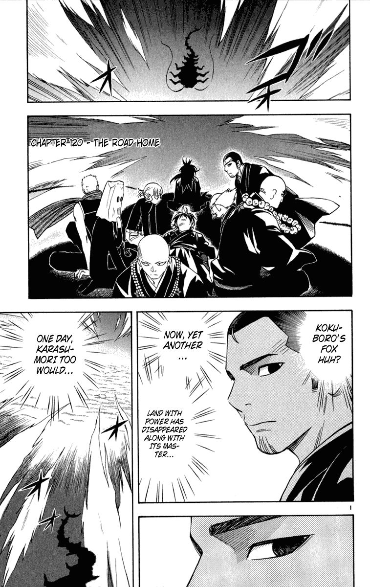 Kekkaishi Chapter 120 page 1 - Chapter 120: The Road Home