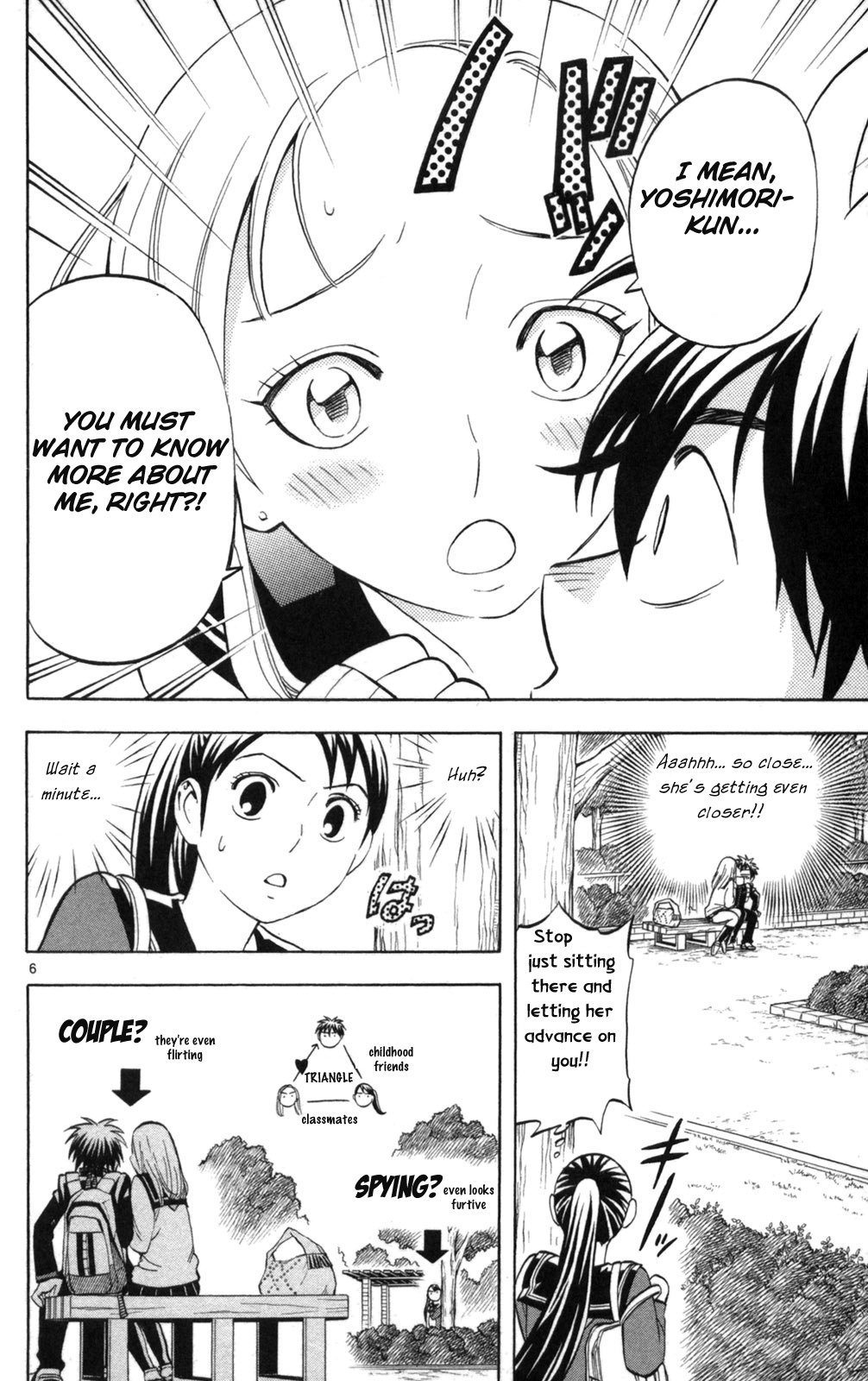 Kekkaishi Chapter 150 page 6 - Chapter 150: Love Triangle