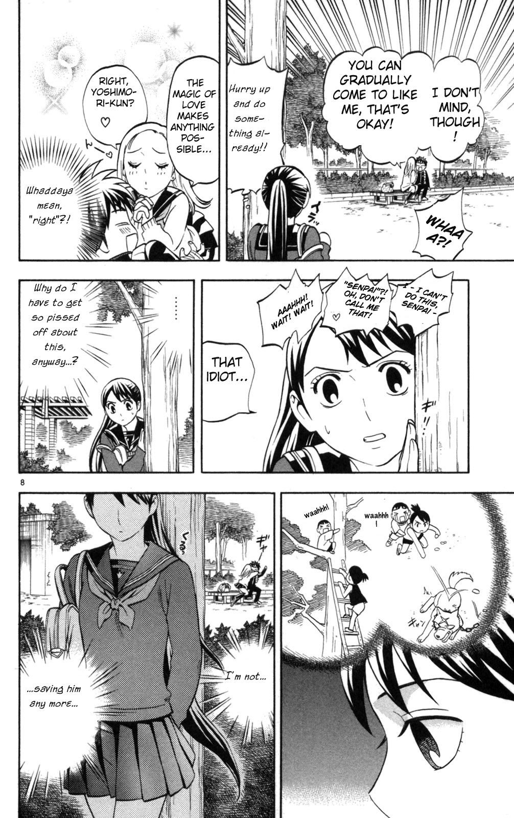 Kekkaishi Chapter 150 page 8 - Chapter 150: Love Triangle