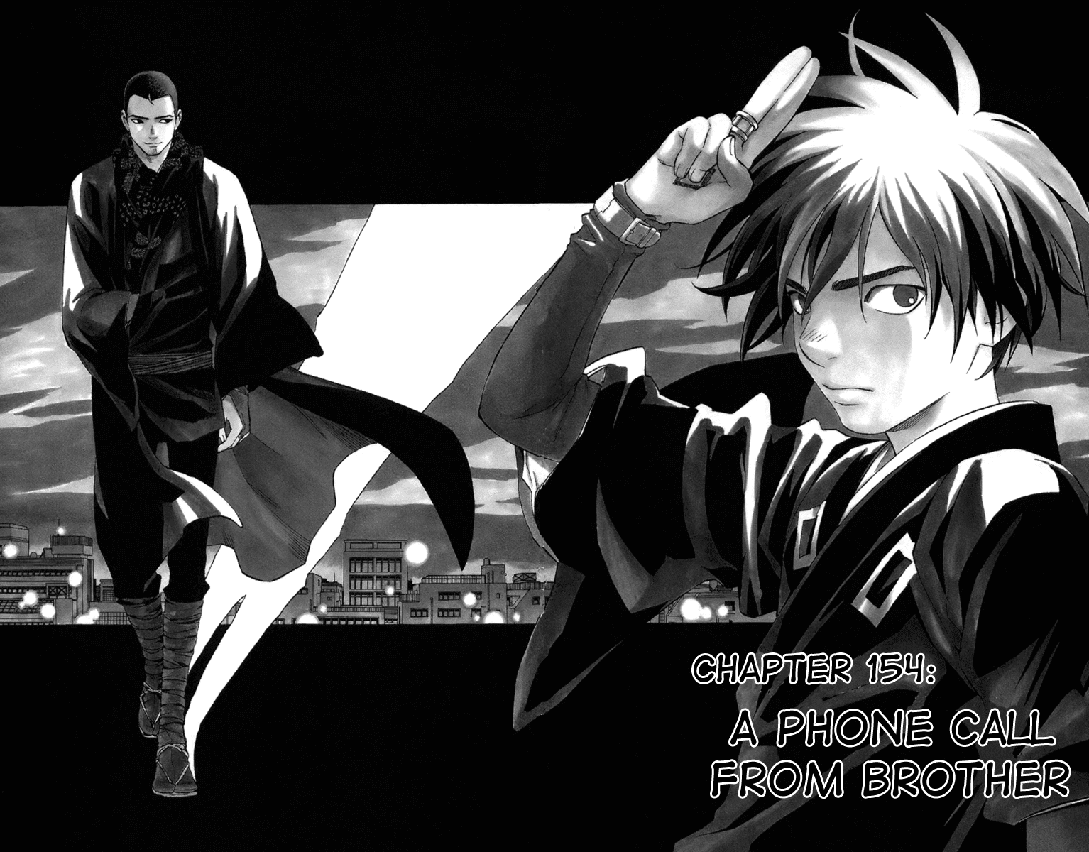 Kekkaishi Chapter 154 page 1 - Chapter 154: A Phone Call from Brother