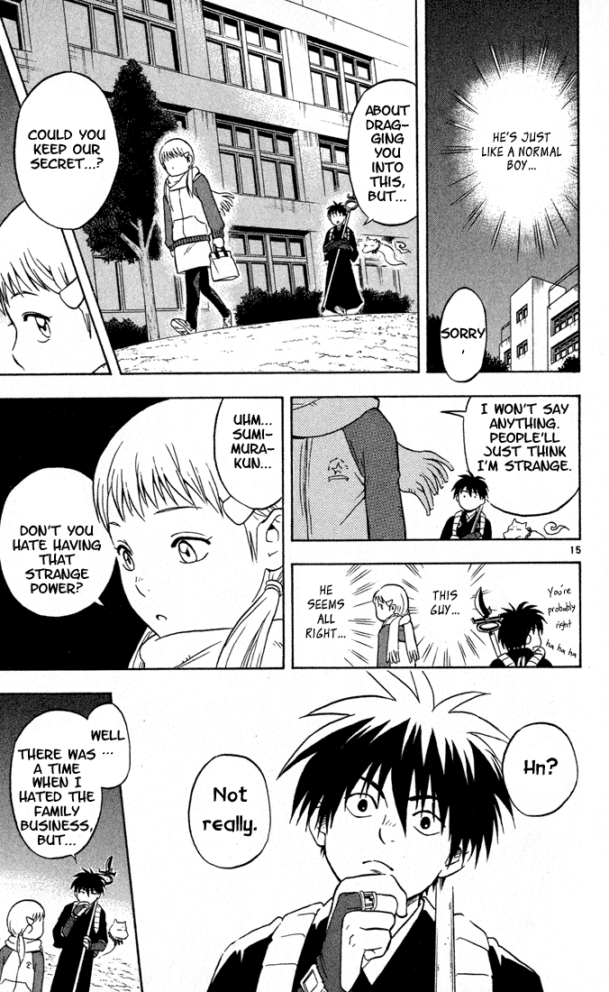 Kekkaishi Chapter 16 page 15 - Chapter 16: Cold Weather Cherry Blossoms (Part 2)