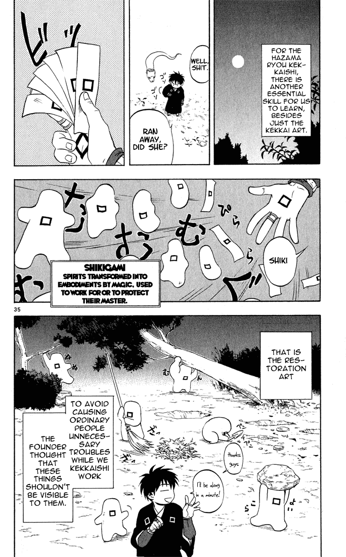 Kekkaishi Chapter 2 page 35 - Chapter 2