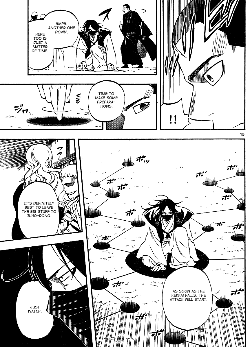 Kekkaishi Chapter 310 page 15 - Chapter 310: Attack on the Headquarters