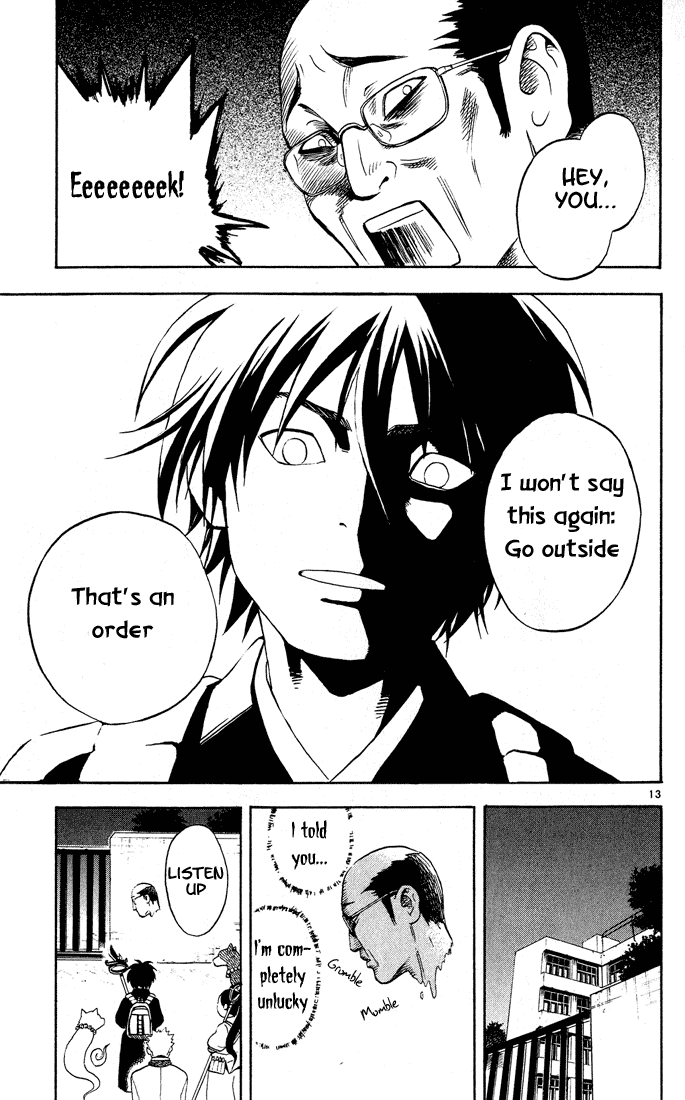 Kekkaishi Chapter 4 page 13 - Chapter 4: Human Ghost