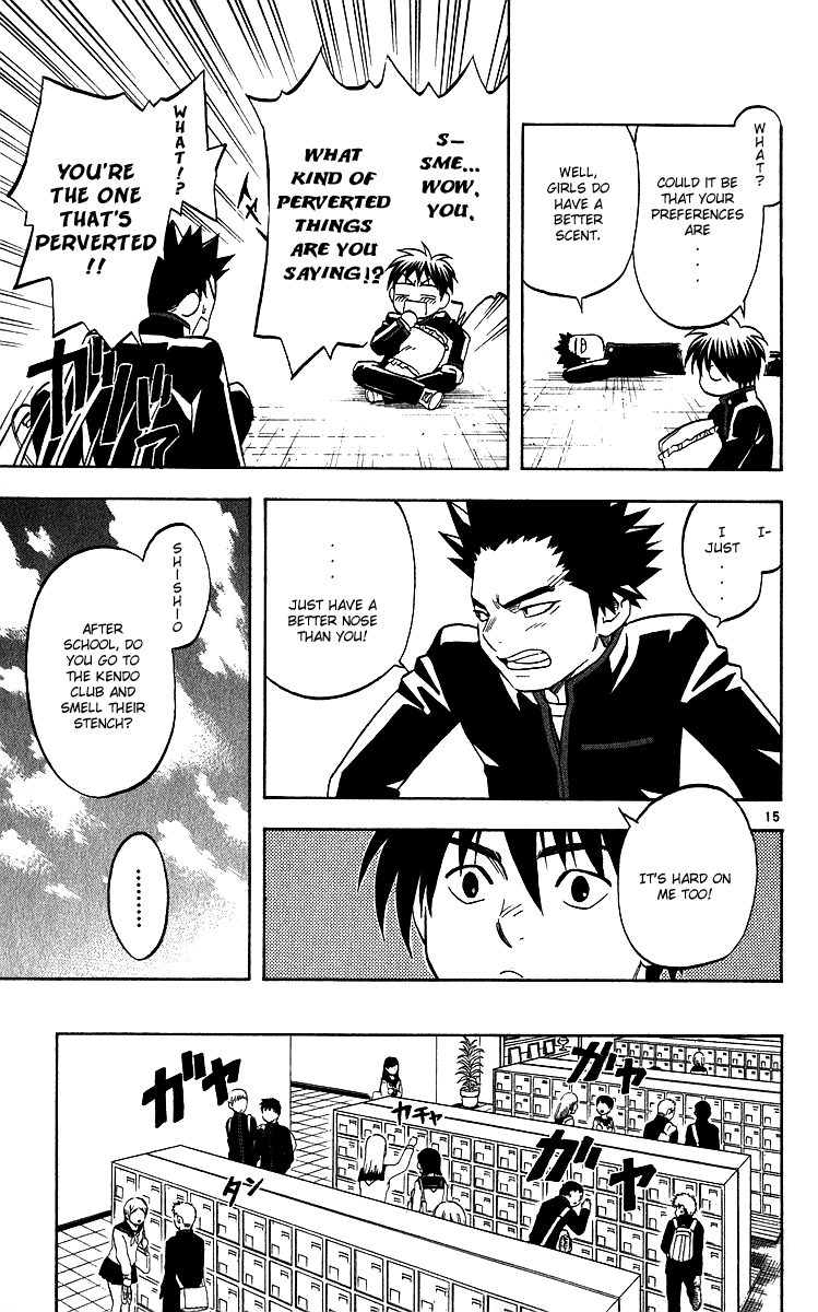 Kekkaishi Chapter 57 page 15 - Chapter 57: The Prince of Central High